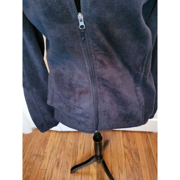 Women Magellan Outdoors Black Arctic Fleece Jacket M Zipper Gorpcore Winter Cozy - Picture 4 of 10